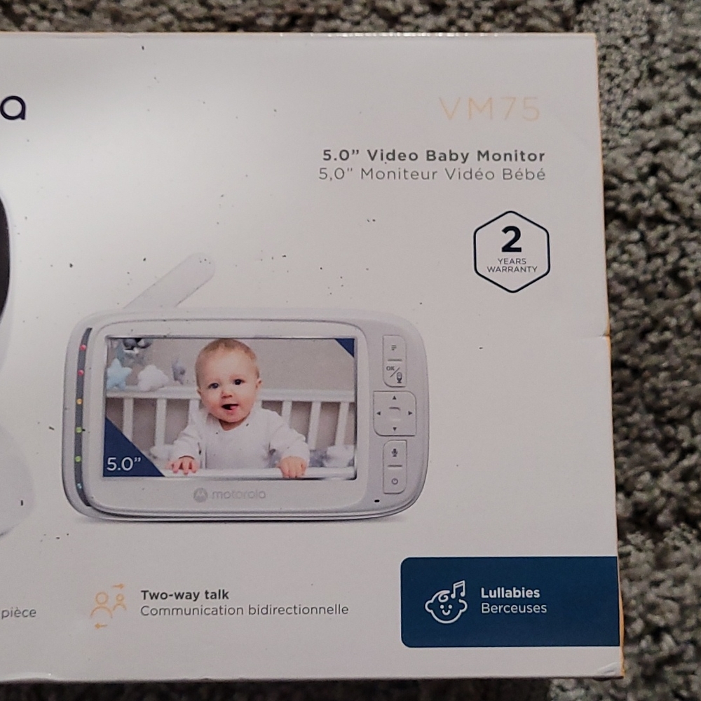Motorola VM75 5.0" Video Baby Monitor - Picture 3 of 11